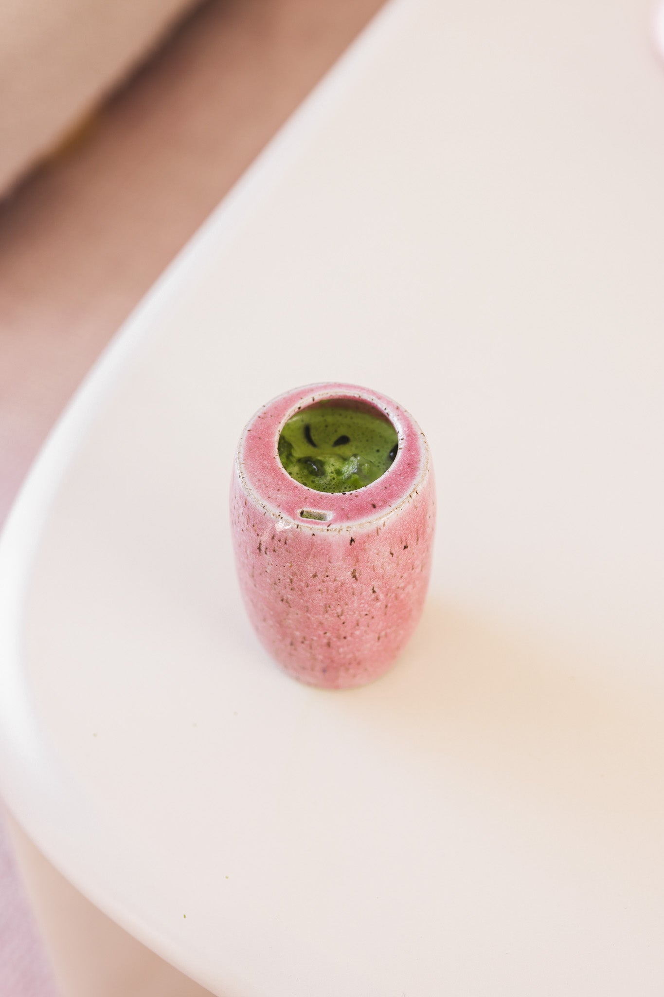 [ Pink Ceramic To Go Tumbler ]