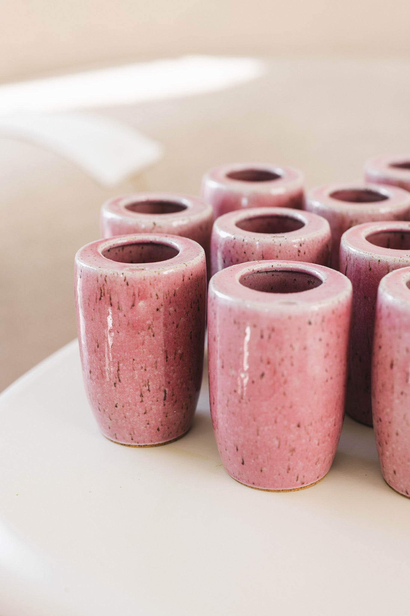 [ Pink Ceramic To Go Tumbler ]