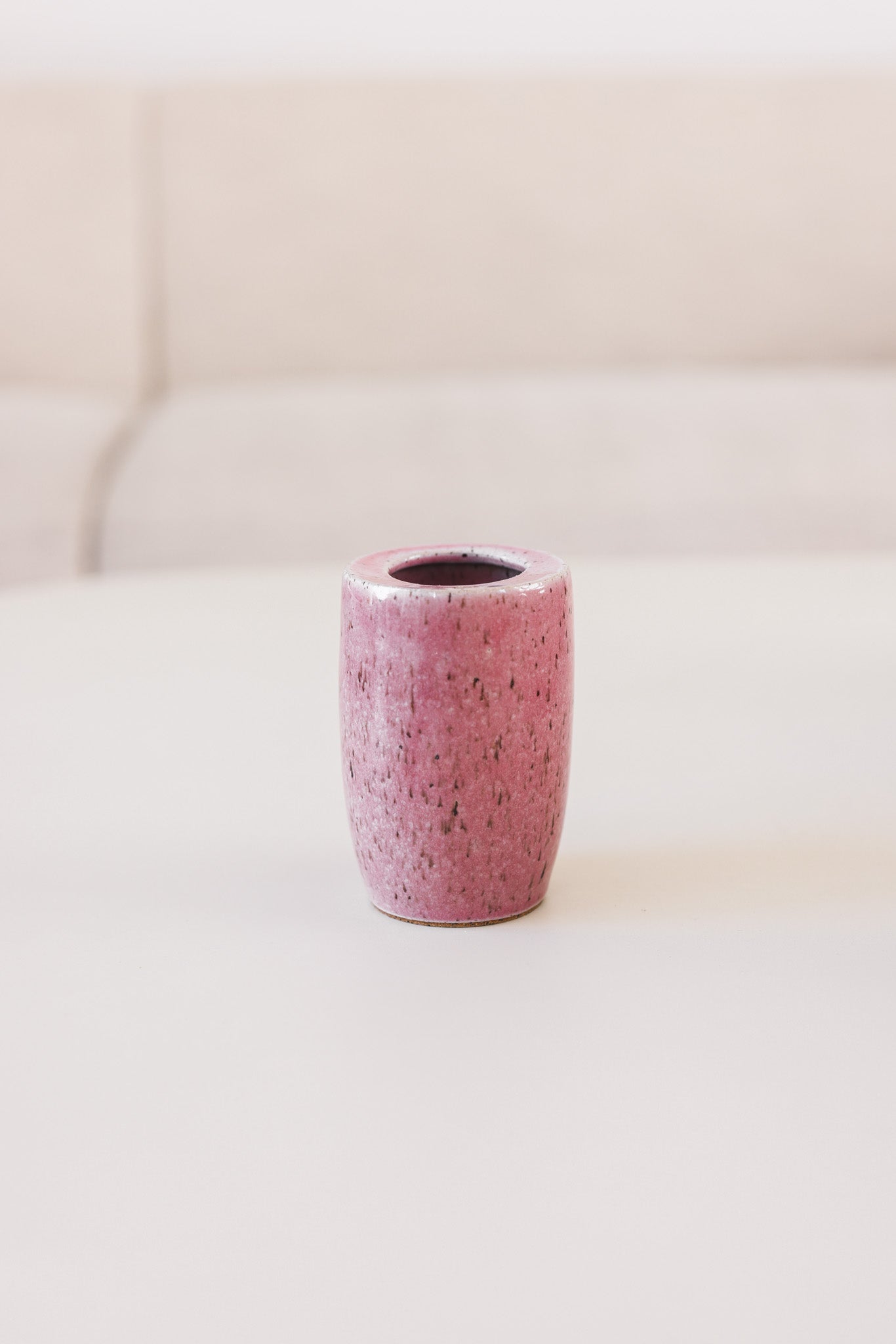 [ Pink Ceramic To Go Tumbler ]